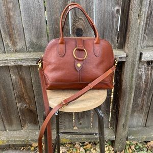 Frye gold ring satchel